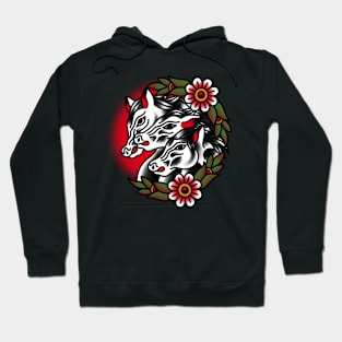 Traditional Horses Tattoo Piece Hoodie